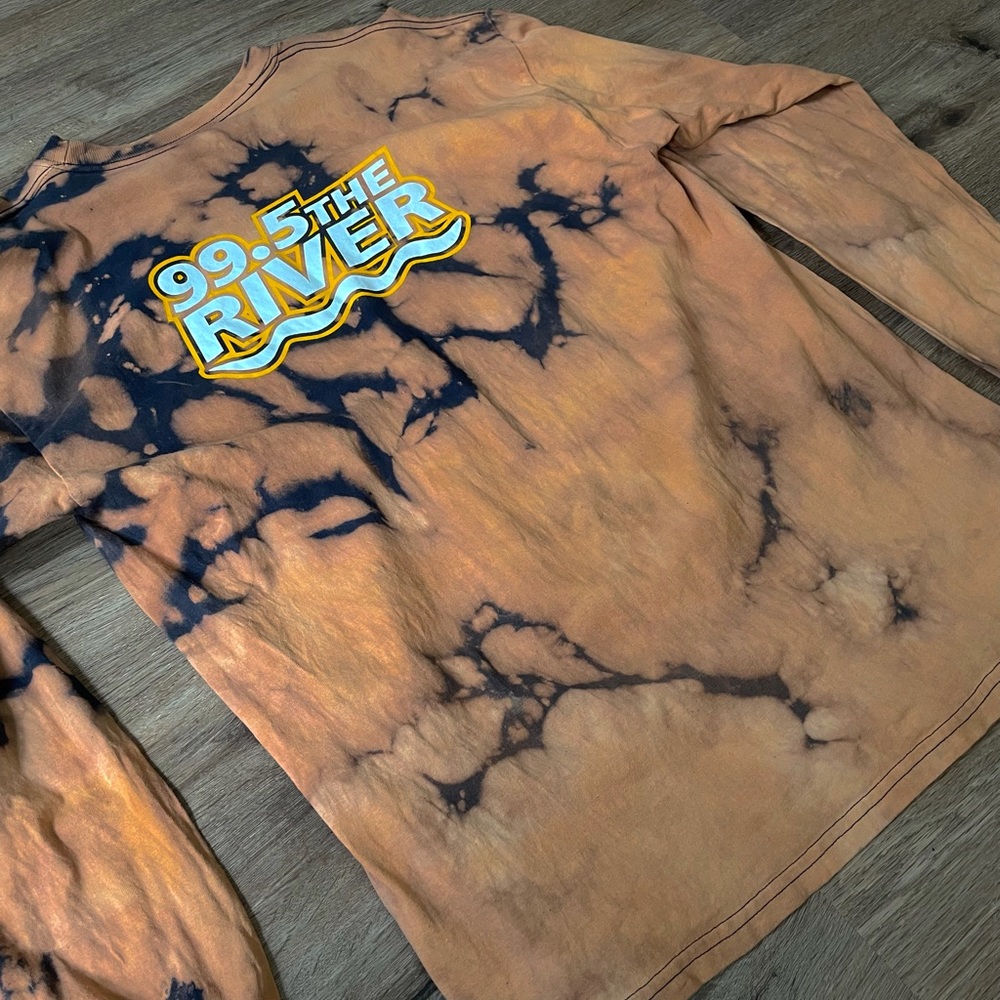 Long Sleeve, Tie-dye, 99.5 The River, Us Mens XL